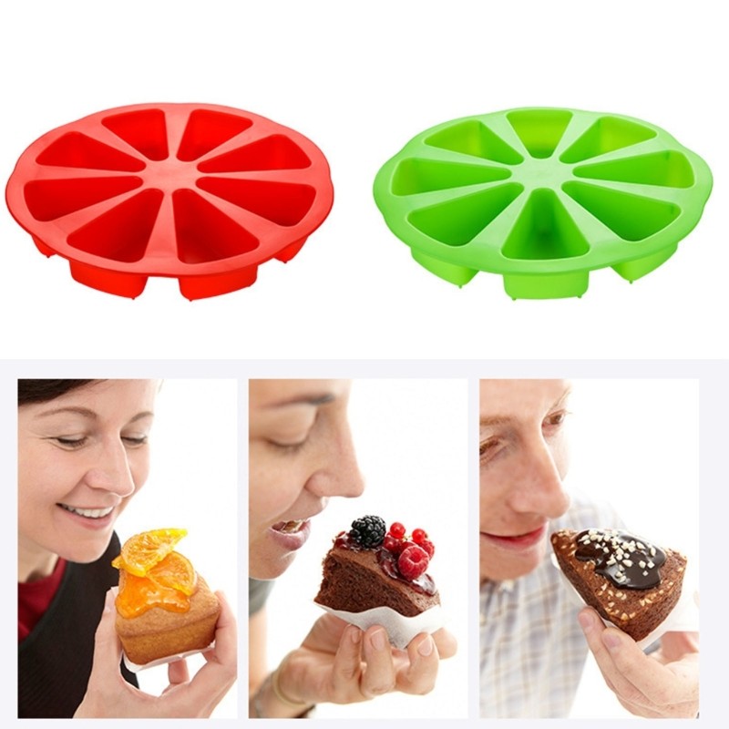 8Cavity Pie Silicone Mold Scones Pans Silicone Bread Cheese Baking Mold Nonstick gallery