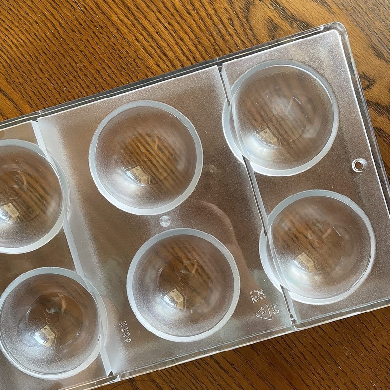 Large Half Ball Chocolate Mold Ball Polycarbonate Mould Chocolate Semi Sphere... gallery