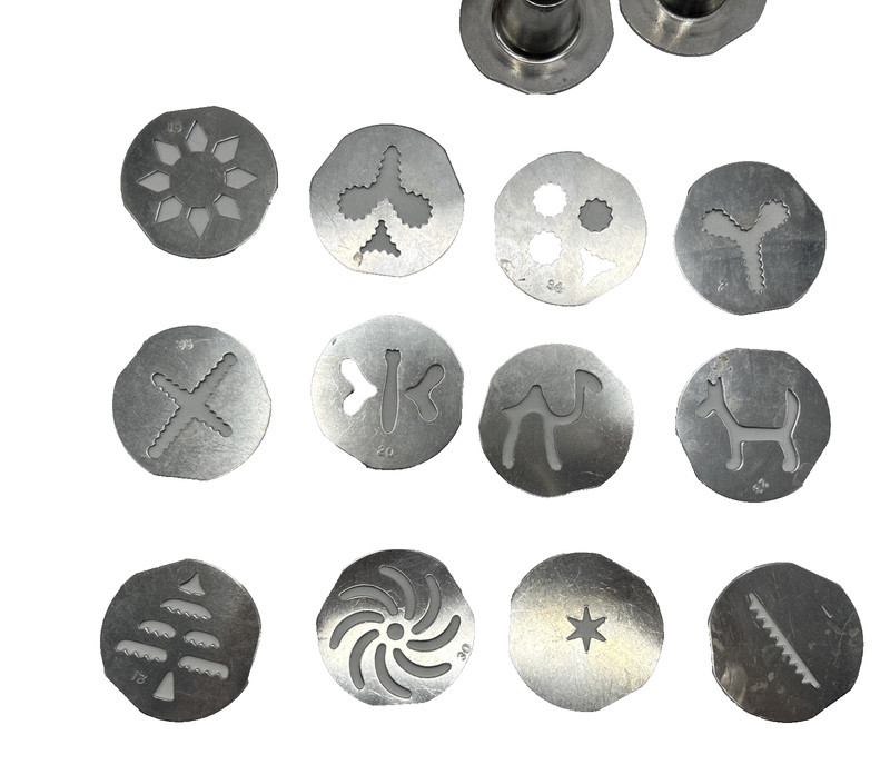 Mirro 358AM Aluminum Cookie Cooky & Pastry Press 12 Discs & 3 Tips Original Box gallery
