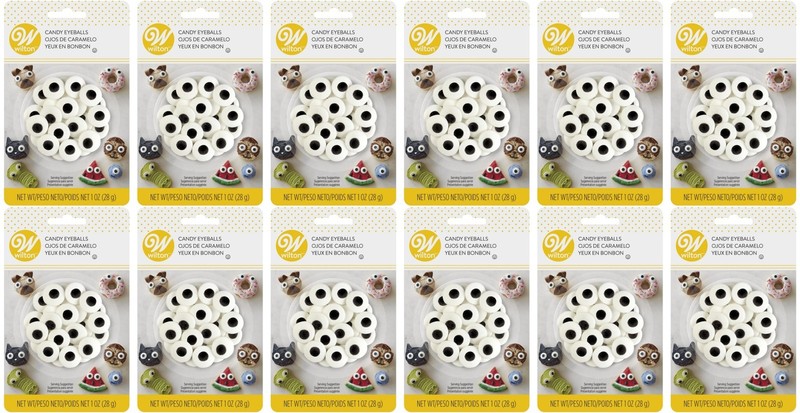 Wilton Large Candy Eyeballs, 0.75-Inch Diameter (12-Pack)