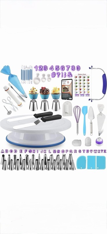 RFAQK 230 Piece Cake Decorating Supplies Kit with Baking supplies