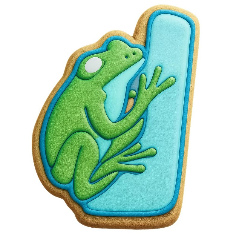 Curious Frog on Tree Cookie Cutter & Stamp – 4×2.6 Fun Kitchen Baking