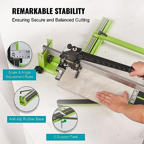 VEVOR 48" Manual Tile Cutter All-Steel w/Laser Guide & Spare Blade for Ceramic/P gallery
