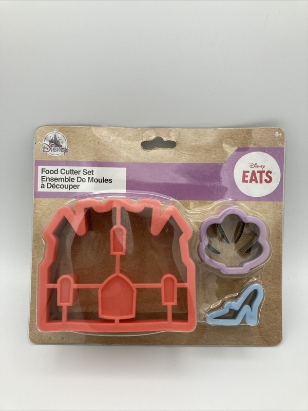 Disney Eats Cookie Cutter Set Princess Castle Cinderella Slipper Ariel Shell