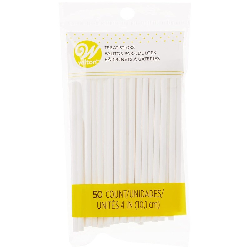 Wilton 4 Inch Lollipop Sticks, 50 Count (1912-1006)