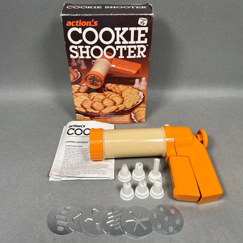 Vintage Action’s Cookie Shooter As Seen On TV 1984 VERY GOOD Like Wearever WORKS