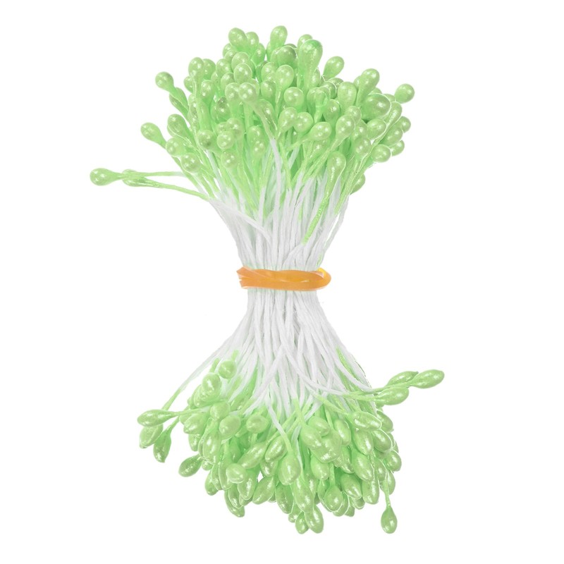 150-Pack 5mm Artificial Pearl Flower Stamens for DIY Crafts[Mint Green]