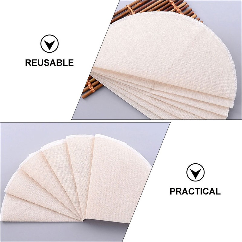 30Pcs Beige Multi Function Cotton Steamer Mats Reusable Foldable Steaming Liners gallery