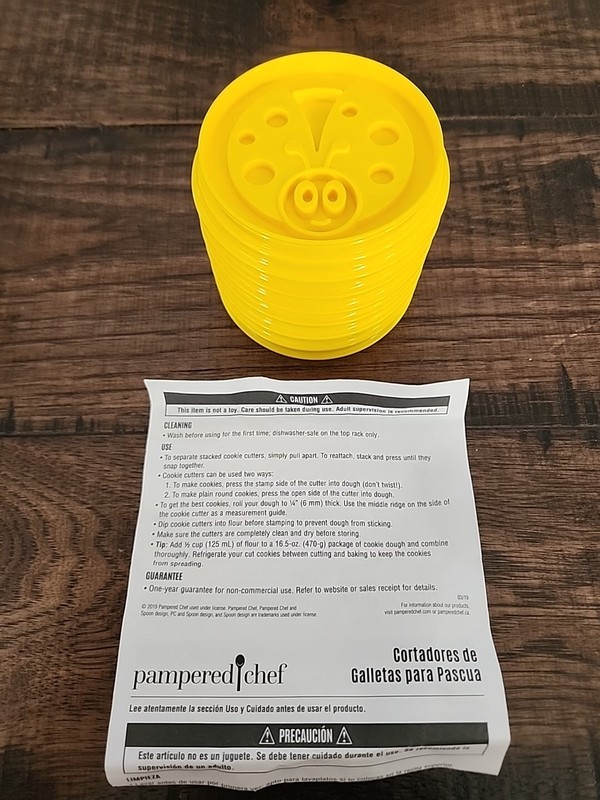 Pampered Chef Cookie Cutters Easter/Spring Stackable Dishwasher Safe 100071 gallery