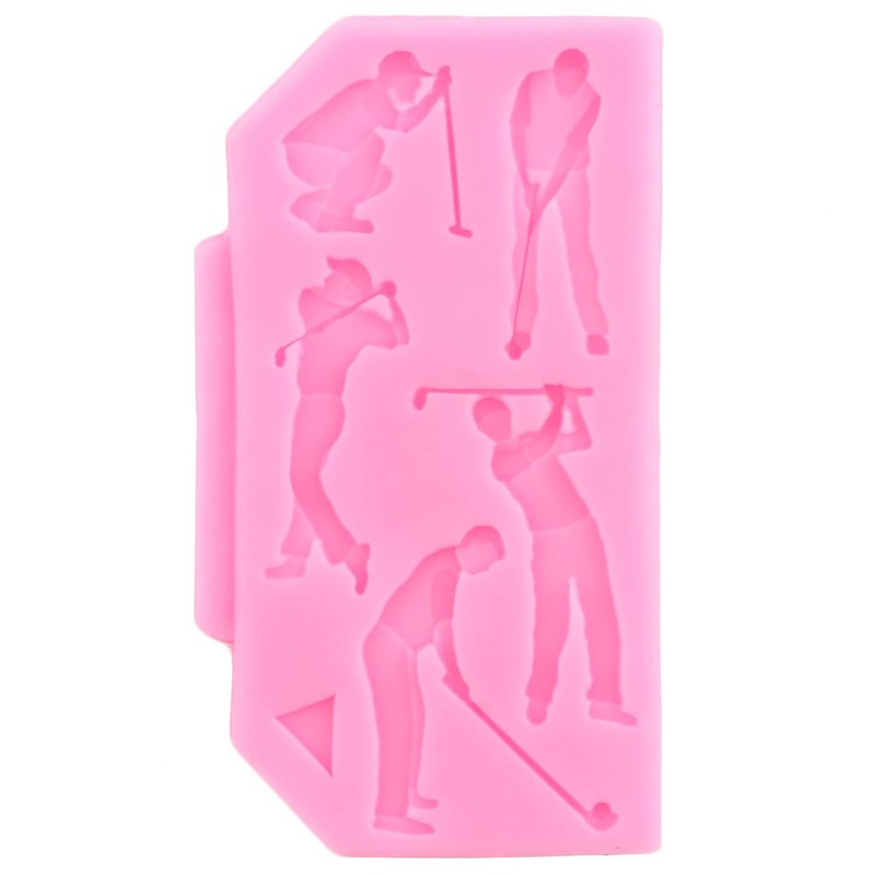 Golf-Themed Silicone Molds Set for Cake Decorating and Crafting, 4 Pieces gallery