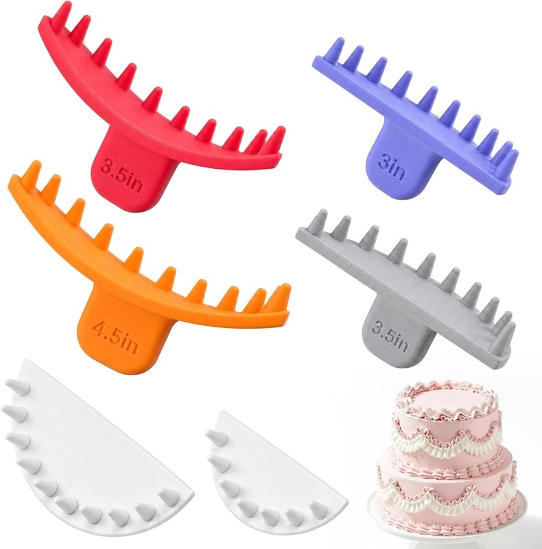 Hushee 6 Pcs Cake Arch Guide Tool Cake Decoration Tools Swag Marker Tool