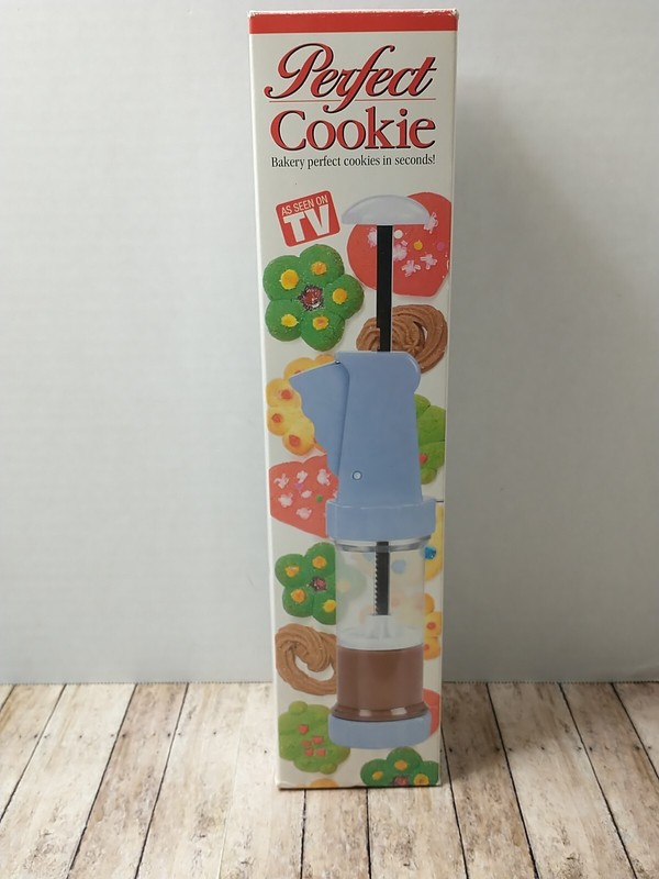 Perfect Cookie Press Shooter Kit 12 Disk Designs 8 Decorating Tips As Seen on TV gallery