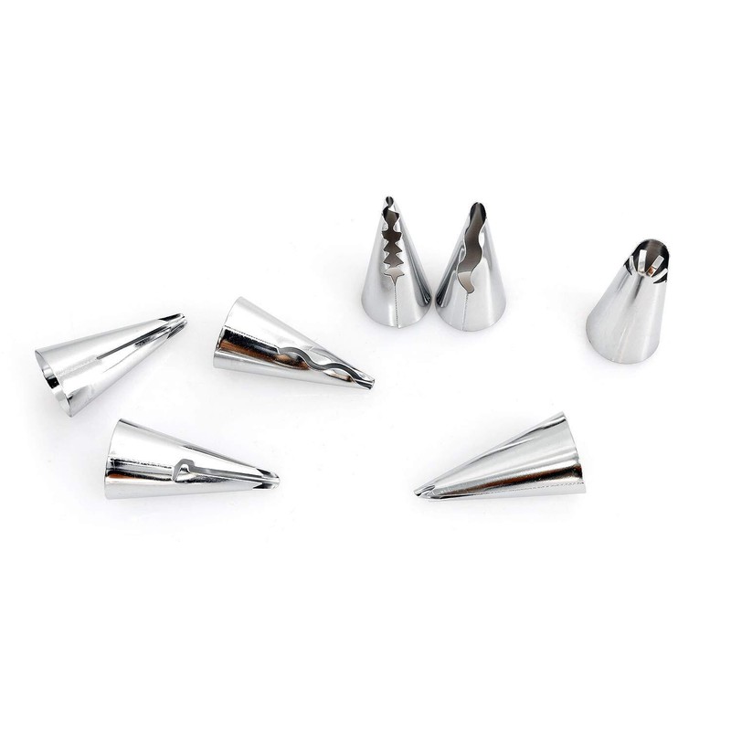 7PCS Ruffle Decorating Tube Set Russian Skirt Piping Tips for Cake Decorating gallery