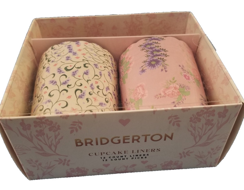 Bridgerton LOT OF 12 NEW BOXES Cupcake Liners &Picks 12 count per box, TOTAL 144 gallery