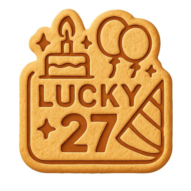 Lucky 27 Card Cookie Cutter & Stamp, Fondant & Clay – 3.7×4″