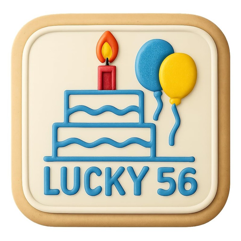 Lucky 56 with Halo Cookie Cutter & Stamp, Fondant & Clay - 4x4" gallery
