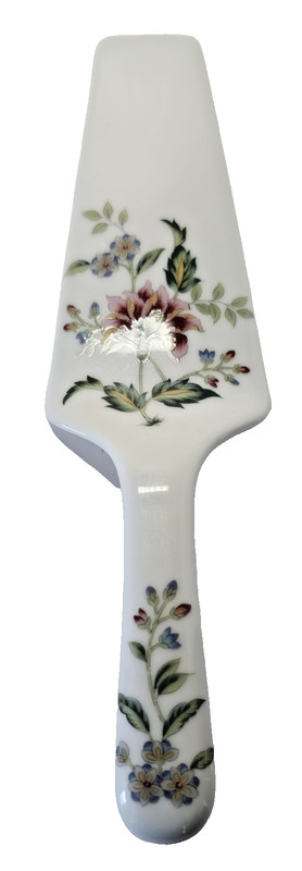 Cake Plate 10” With Matching Server Andrea by Sadek Buckingham Floral Pattern gallery