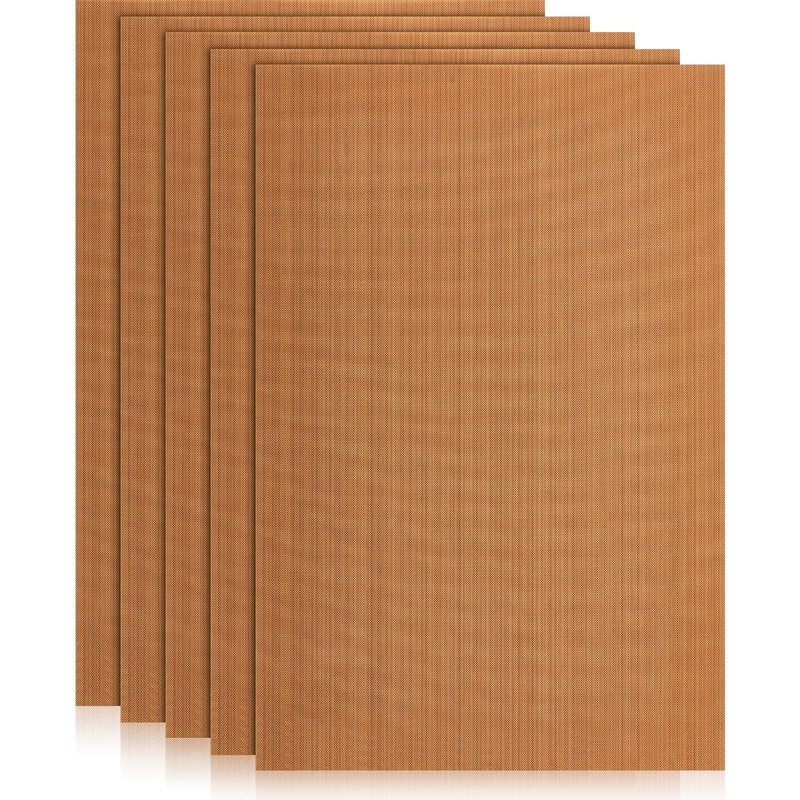 Honeydak Clay Oven Safe Work Mat Non Skid 7.9 x 11.8 inches, Brown