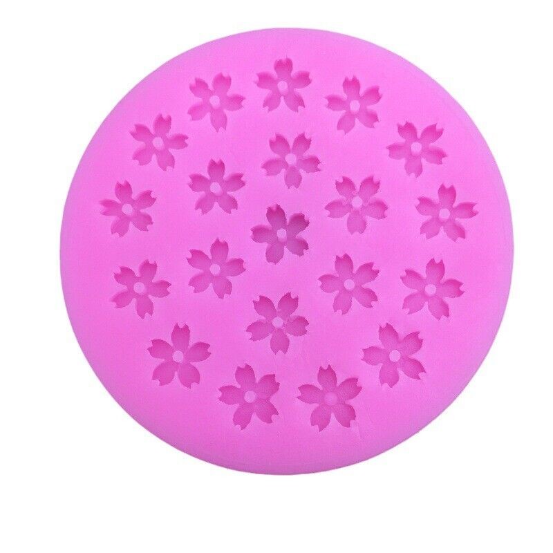 1/2X Mini 3D Cherry Rose Flower Silicone Mold Fondant Cake Decorating Mould Tool gallery