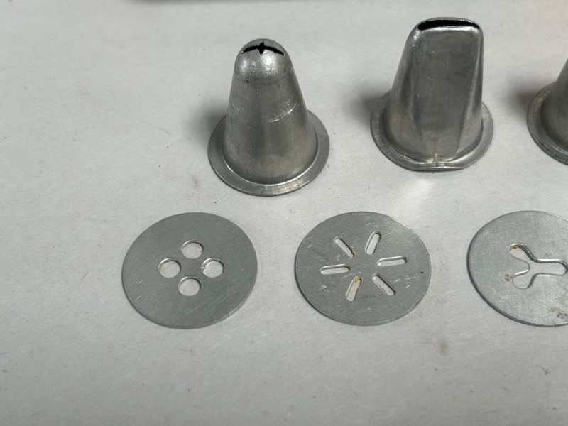 Vtg Small Mirro? Aluminum Cookie & Pastry Press With Attachments Dies (A5) gallery