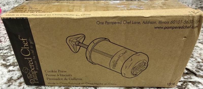 Pampered Chef Cookie Press #1526 Complete New (opened) gallery