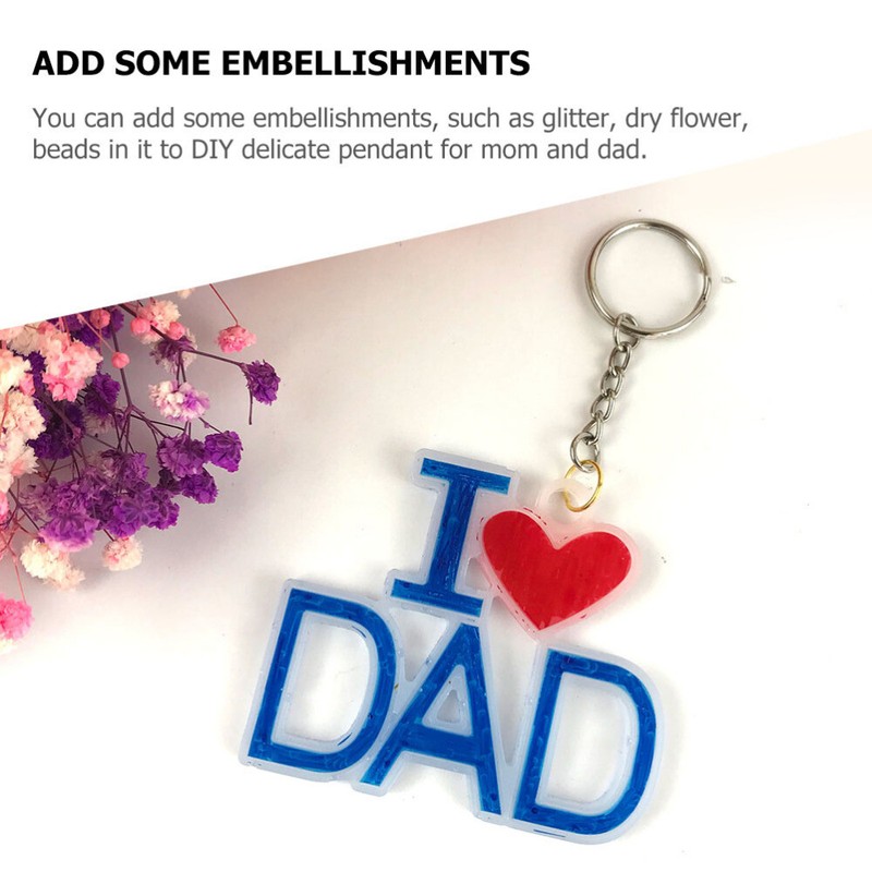 3pcs DIY silicone mold Silicone Father' Day Jewelry Jewelry Making gallery