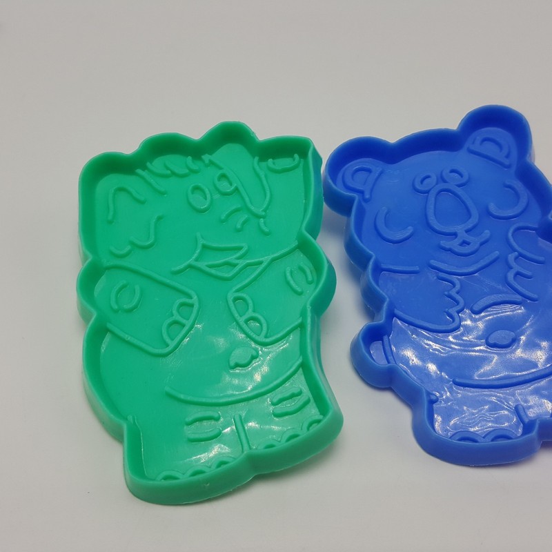 Cartoon Animal Plastic Cookie Cutters Lot 3 Biscuit Horse Elephant Bear Play gallery