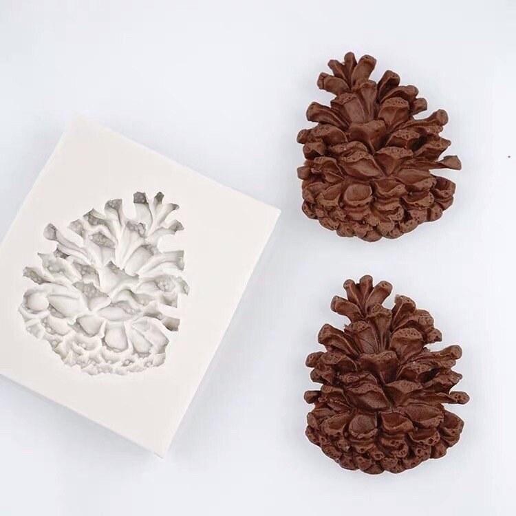 Silicone Pine Cone Xmas Decoration Mould Mold Fondant Sugarcraft DIY Clay Resin