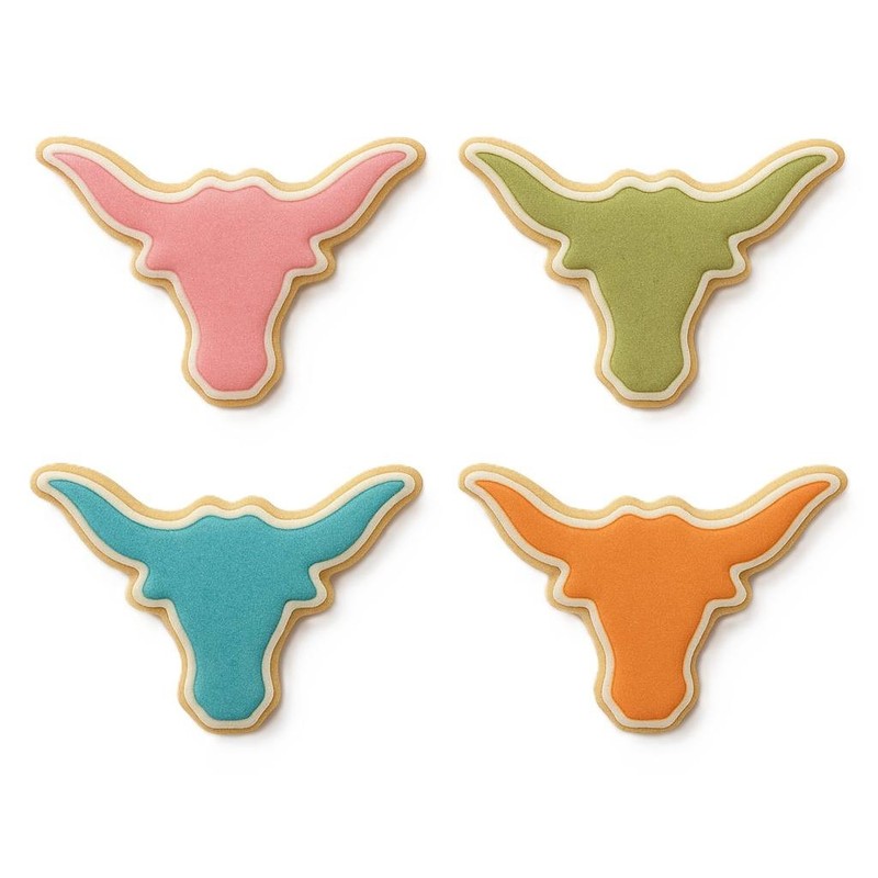 5 Piece Mini TEXAS Southwestern Cookie Cutter Set Longhorn Star Steer Cactus Met gallery