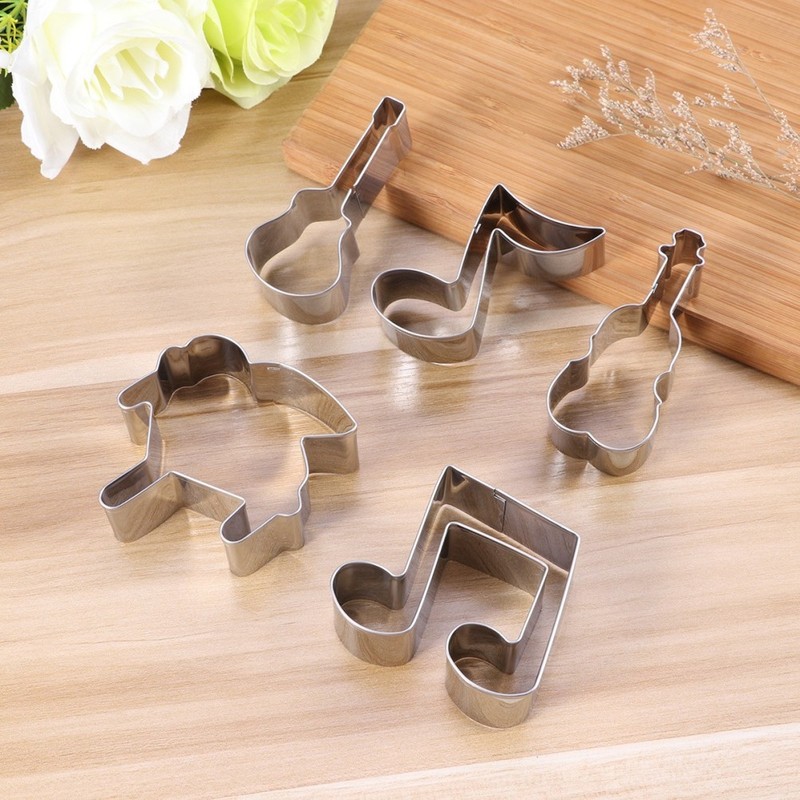 Anti Rust Stainless Steel Guitar Cookie Cutter for Cake Fondant Chocolate Baking gallery