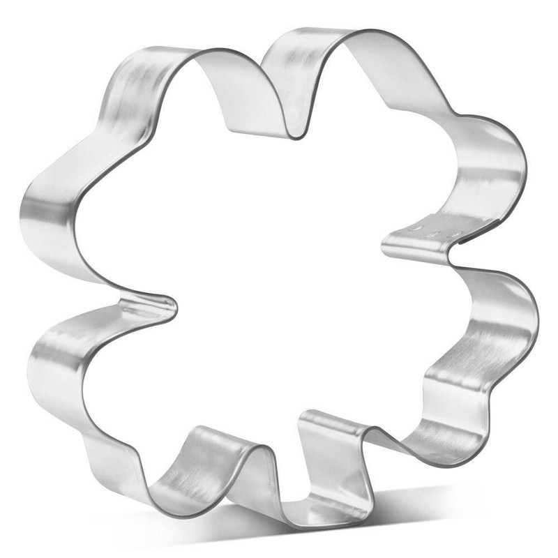 Big Four Leaf Clover Cookie Cutter 3.75” Metal