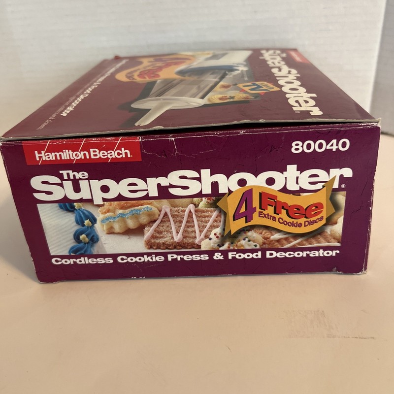 Hamilton Beach Super Shooter Cordless Cookie Press Food Decorator Open Box gallery