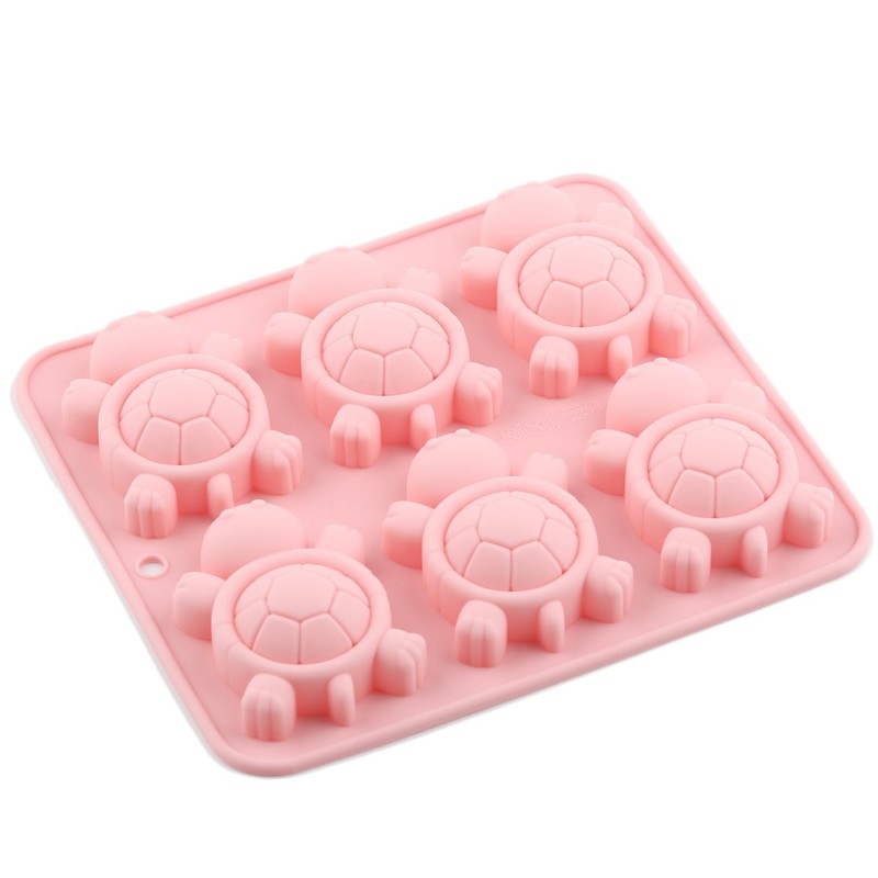 6 Cavity Turtle Silicone Candy Molds For Candy Chocolate Set Of 2 gallery