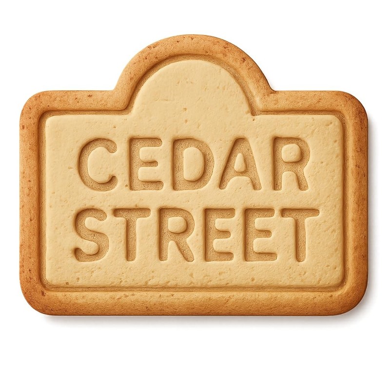 Cedar Street Design 3 Cookie Cutter & Stamp, Fondant & Clay - 4x3.3"