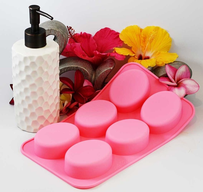2 Pack of Soap Oval Molds, 6 Cavities Silicone Chocolate Baking , Homemade DIY gallery