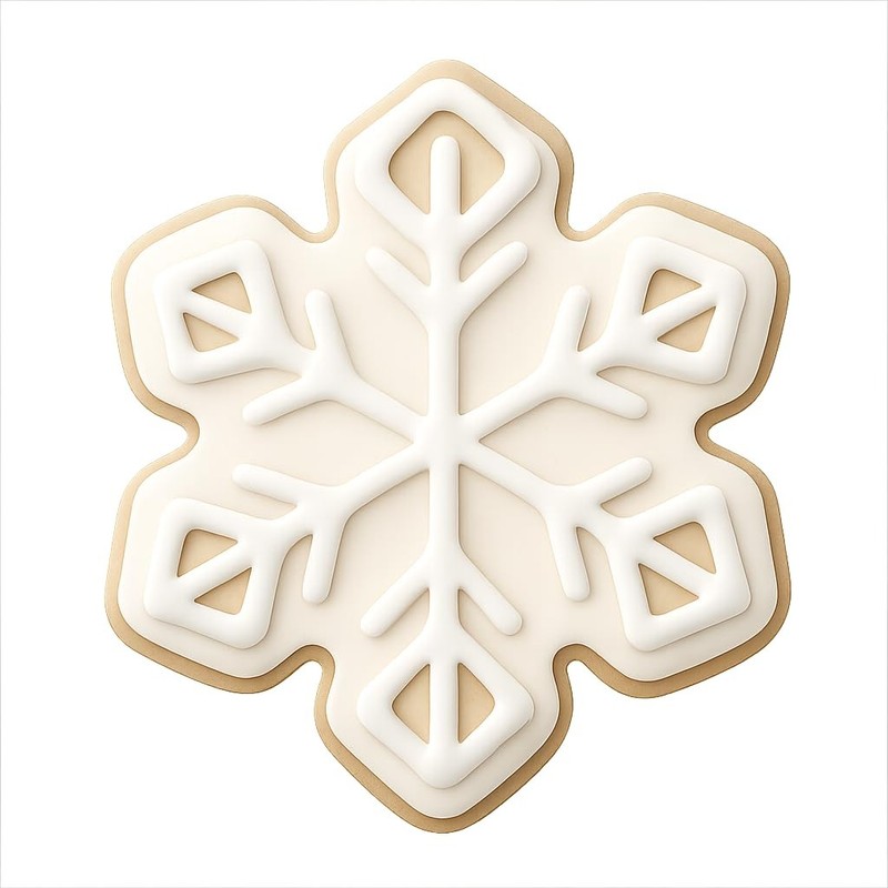 Symmetrical Snowflake Cookie Cutter & Stamp, Fondant & Clay - 4x3.5 gallery