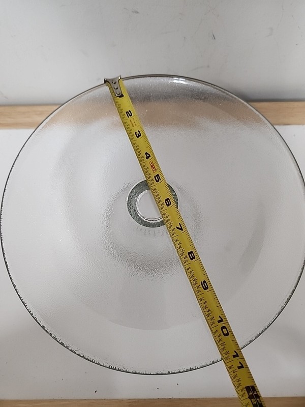 Vintage Dome Covered Pedestal Cake Plate Heavy Ribbed Glass gallery