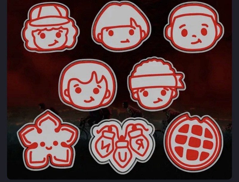STRANGER THINGS COOKIE CUTTER SET