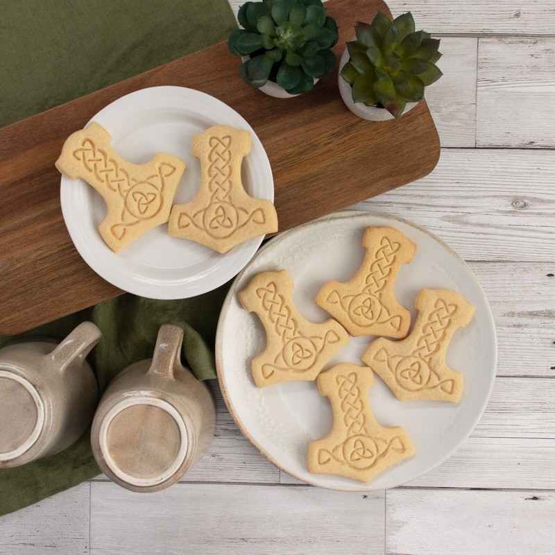Mjolnir Cookie Cutter - Norse mythology viking Thor hammer fantasy medieval hero gallery