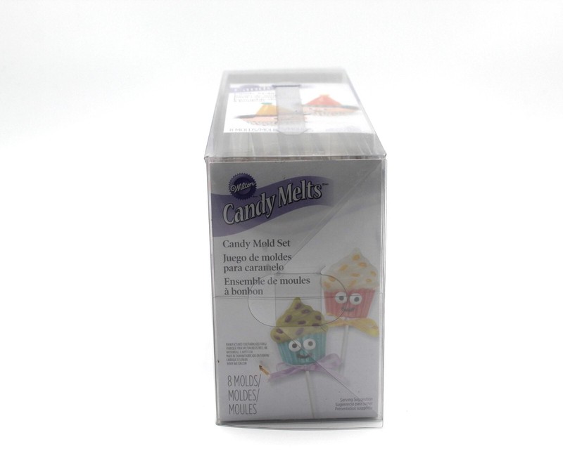 Wilton Candy Melts Mold Set 8 Trays Molds Stars Hearts Balls Bows Flowers NOS gallery