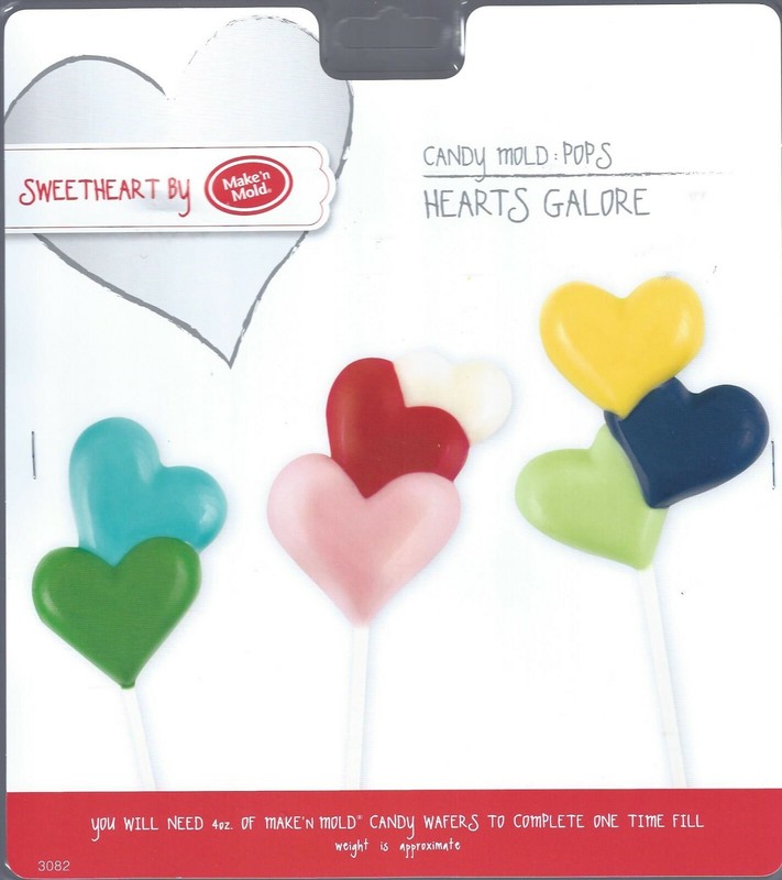 Make n' Mold Valentine Candy Lollipop Molds Hearts,Lips,Frogs Conversation gallery