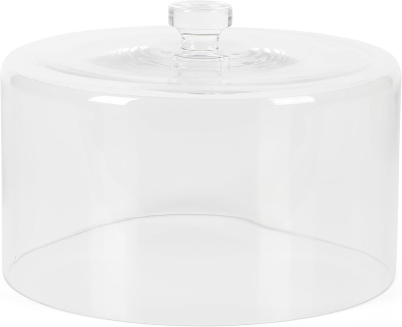 Highbrook 10-Inch Jadeite Cake Stand with Glass Dome – Vintage-Style Pedestal... gallery