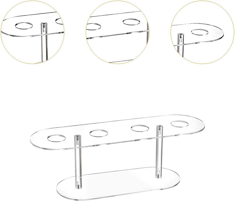 Acrylic Ice Cream Cone Display Stand,Clear,Cupcake Baking Rack Waffle Roll Sushi gallery