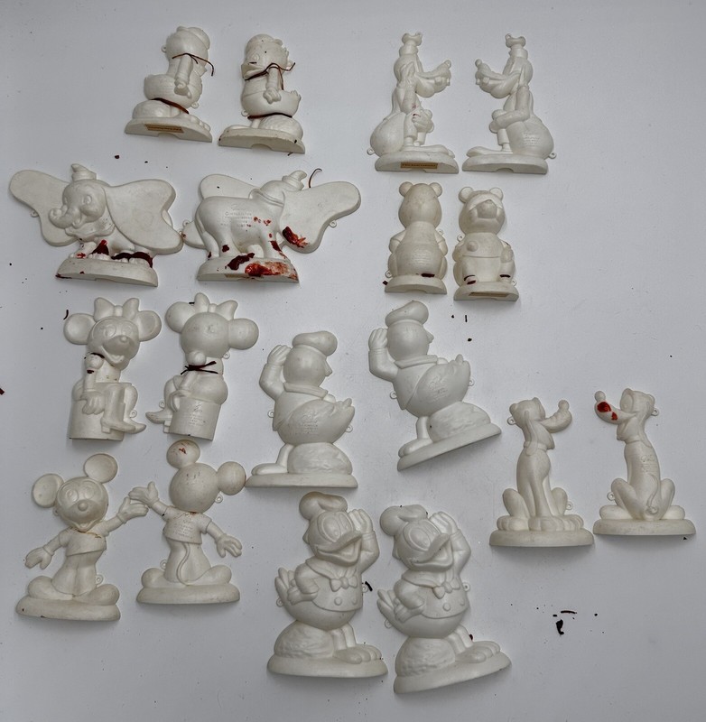 Vintage Disney Character Molds Cake Decorating Mini Molds Cupcake Chocolate Mold