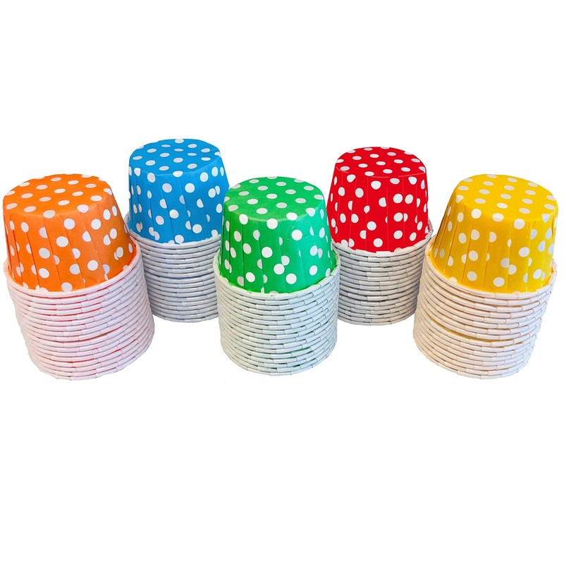 Rainbow Colors Mini Candy Nut Paper Cups Mini Baking Liners Red Orange Yellow Gr