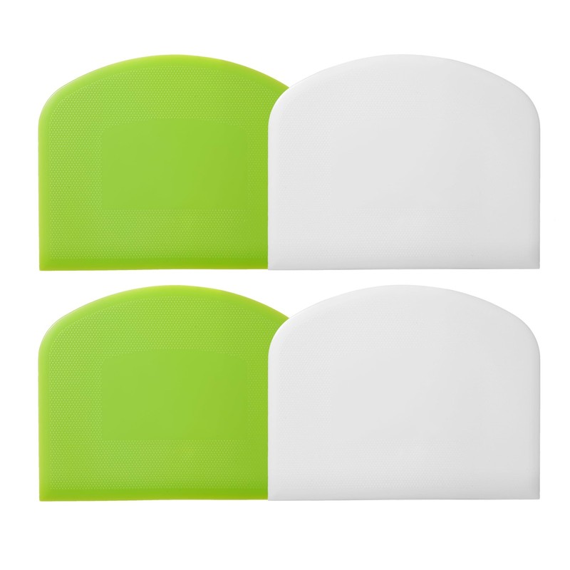 4 Pcs Dough Scraper，Bench Scraper,Multifunctional Kitchen Scraper Tool,for Br…