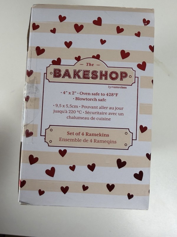 The bake shop set of 4 rameqins oven safe pink gallery