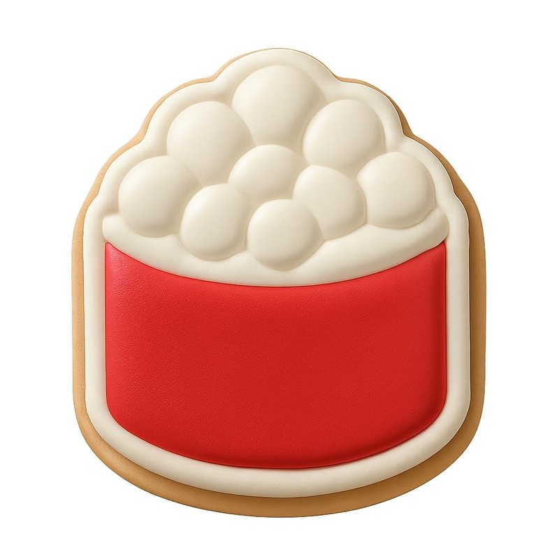Ikura Sushi Cookie Cutter & Stamp, Fondant & Clay - 4x3.6 gallery