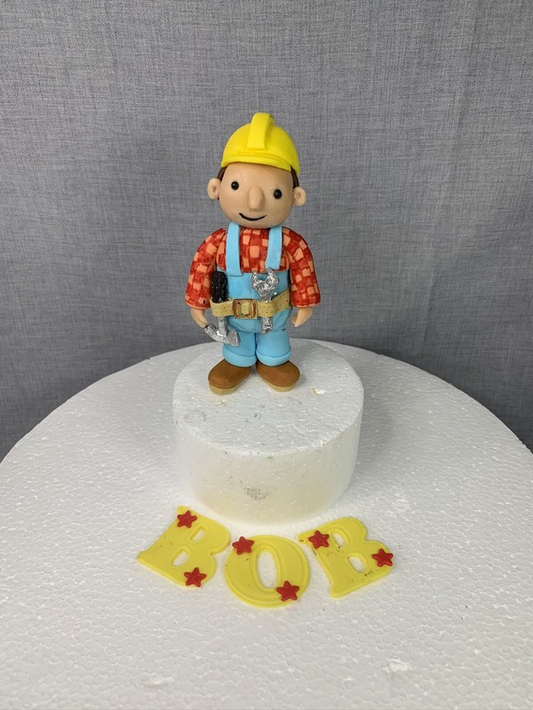 Edible Bob The Builder Cake Topper Cake Decoration Birthday Gift Boys Birthday gallery