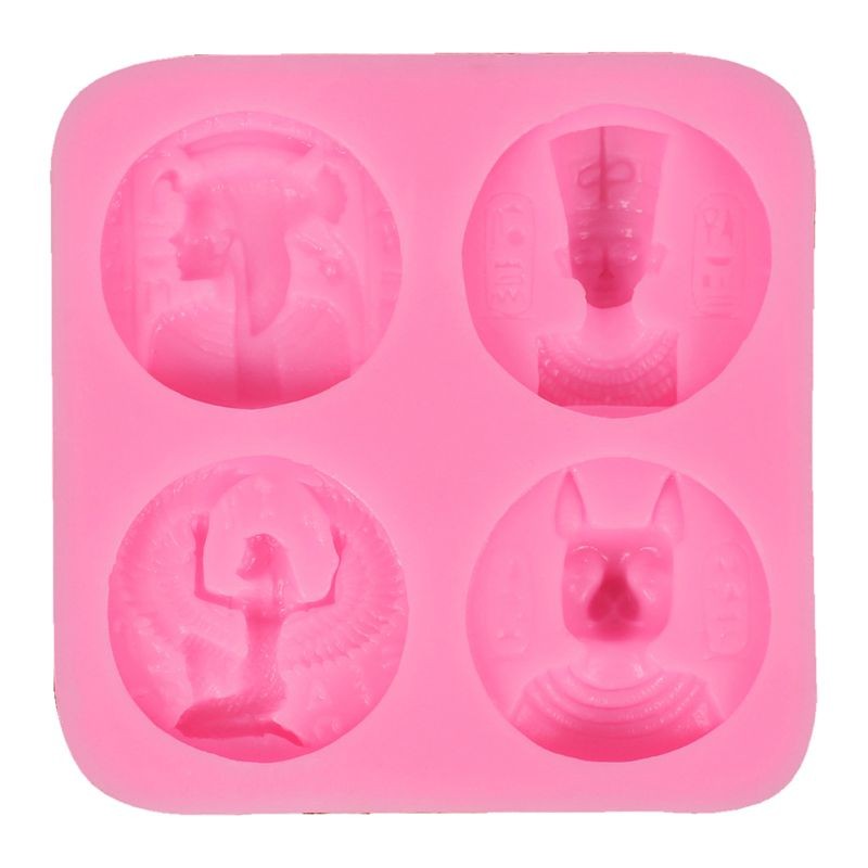 Egyptian Pharaoh Shape Epoxy Mold DIY Resin Casting DIY Toys Silicone Mold gallery